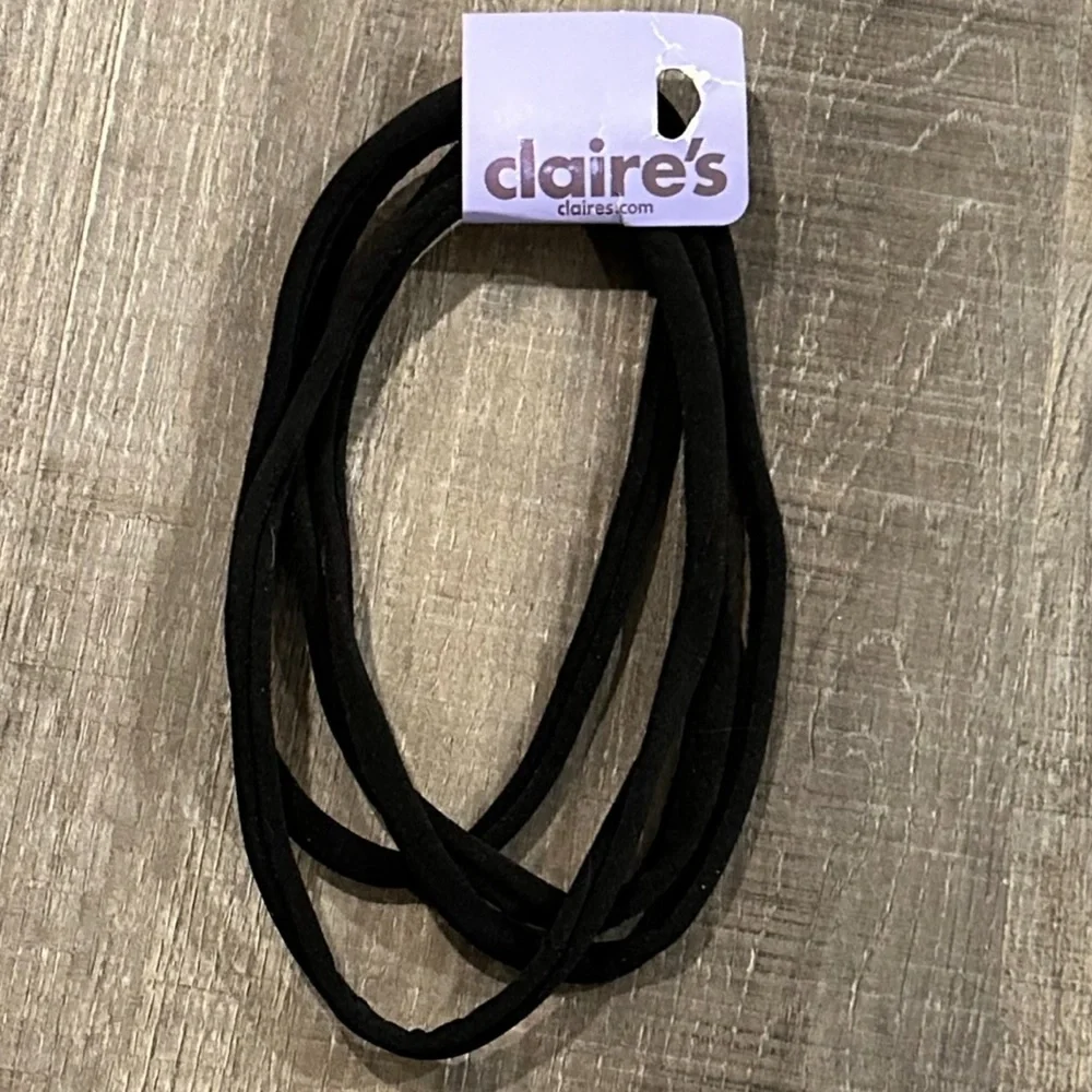 💞 New Set of 4 Black Soft Headbands